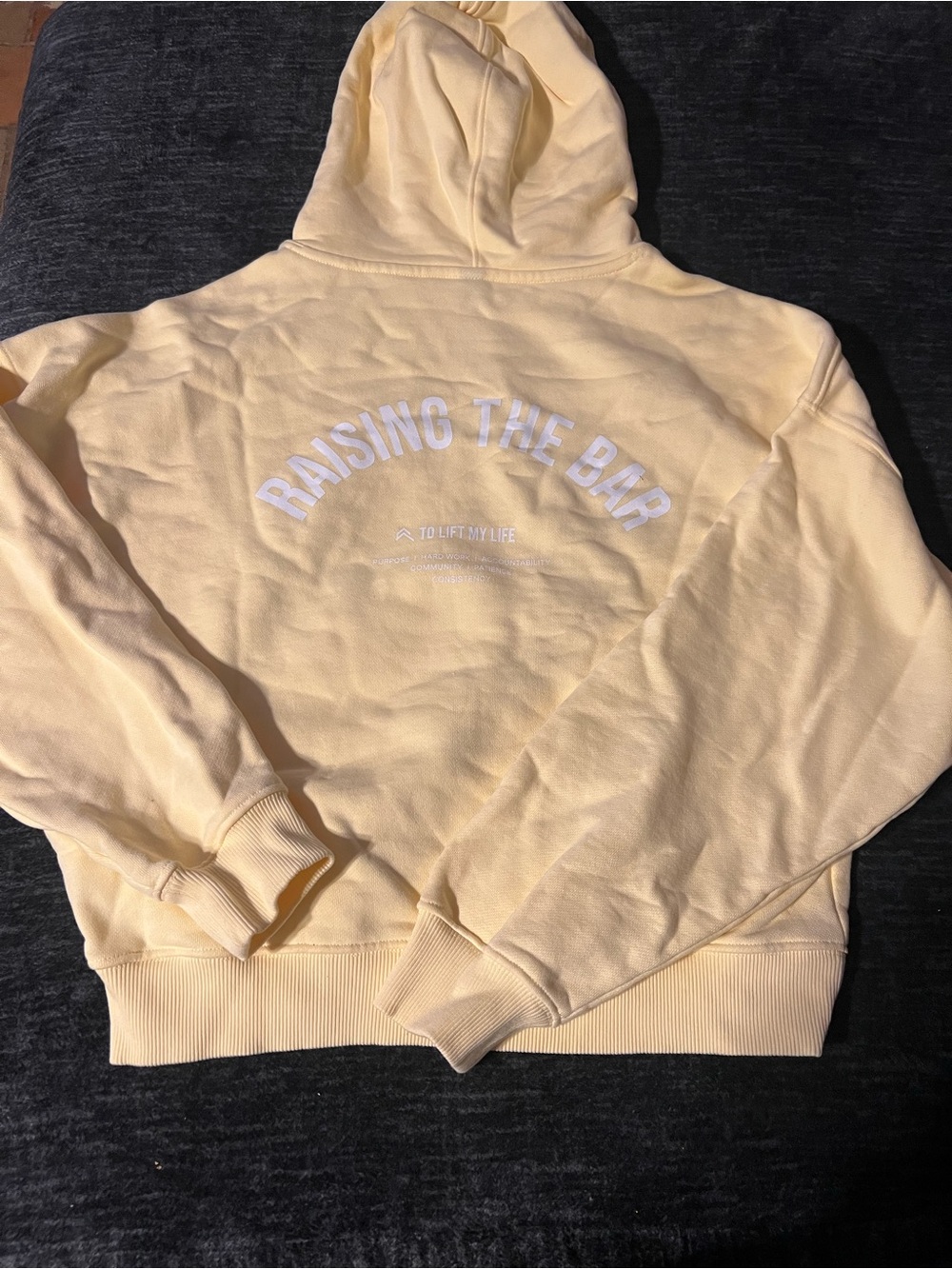 Yellow "Raising The Bar" Hooded Sweatshirt